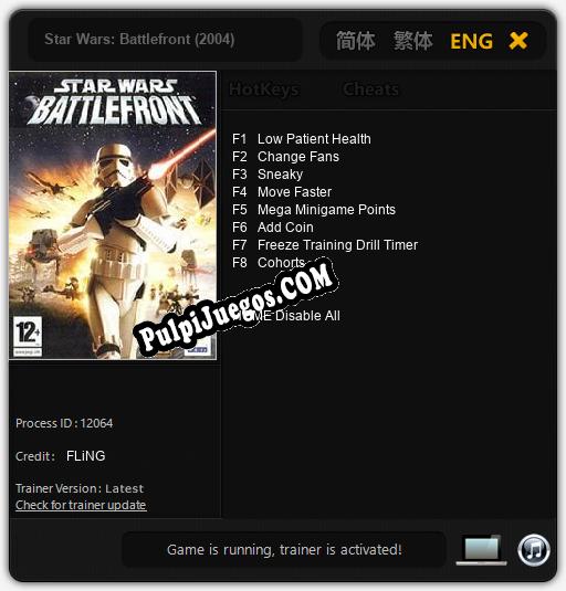 Star Wars: Battlefront (2004): Trainer +8 [v1.3]