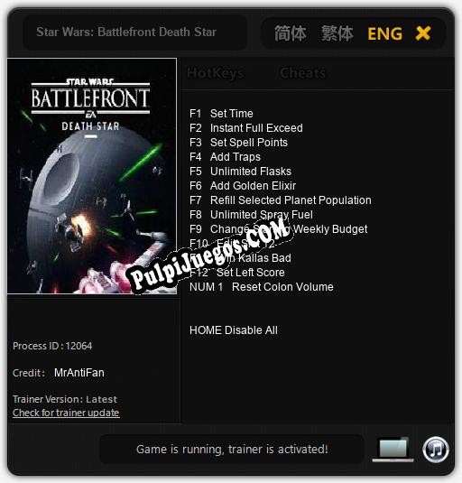 Star Wars: Battlefront Death Star: Cheats, Trainer +13 [MrAntiFan]