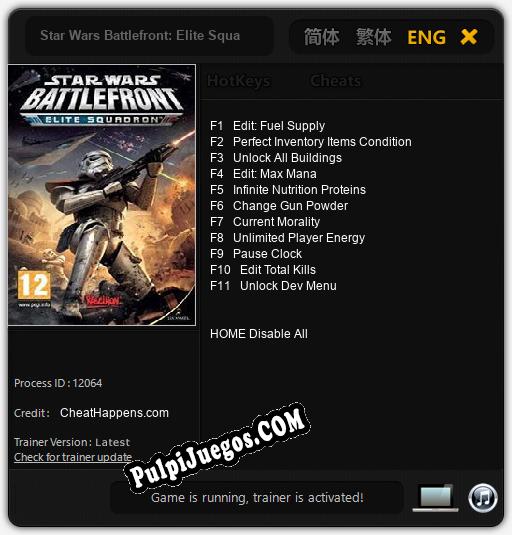 Entrenador liberado a Star Wars Battlefront: Elite Squadron [v1.0.5]