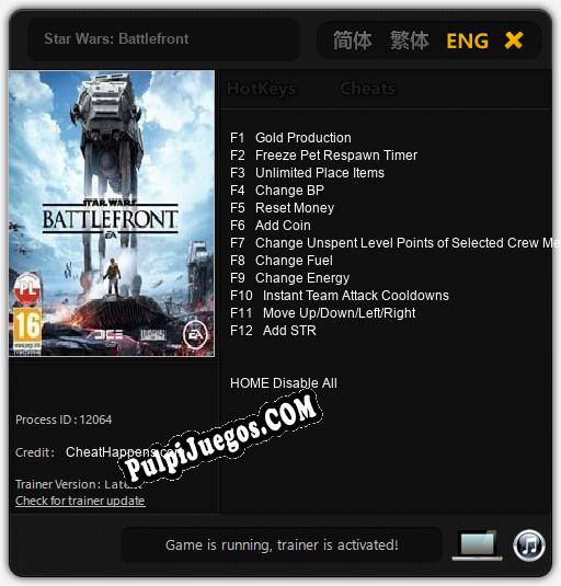 Star Wars: Battlefront: Cheats, Trainer +12 [CheatHappens.com]