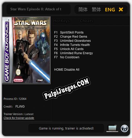 Star Wars Episode II: Attack of the Clones: Trainer +7 [v1.6]