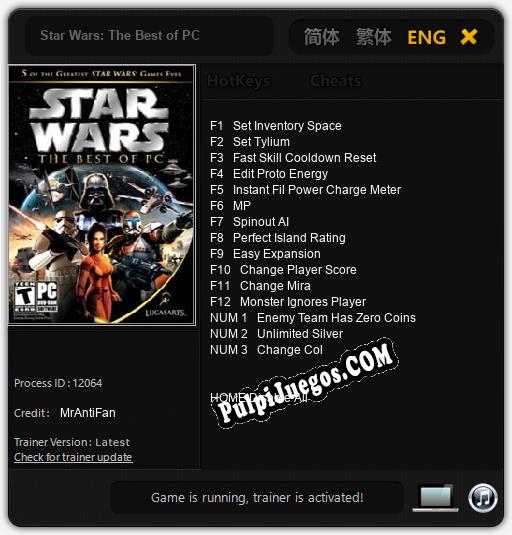 Star Wars: The Best of PC: Treinador (V1.0.47)