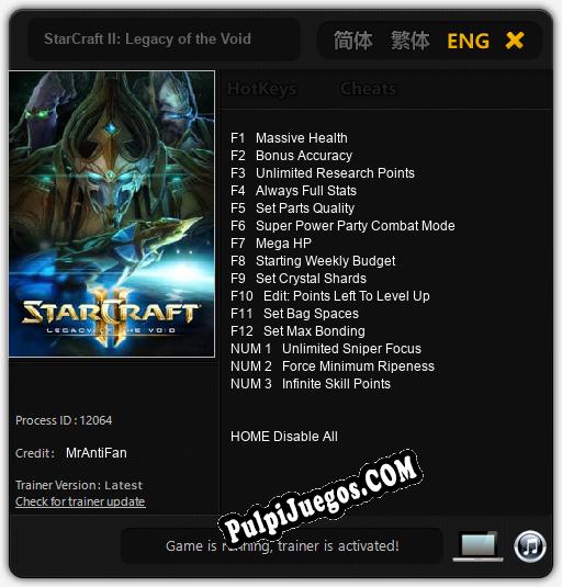 StarCraft II: Legacy of the Void: Treinador (V1.0.43)