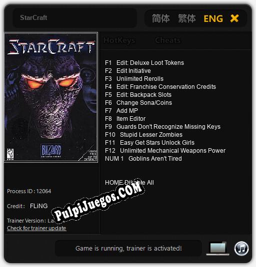 StarCraft: Treinador (V1.0.35)