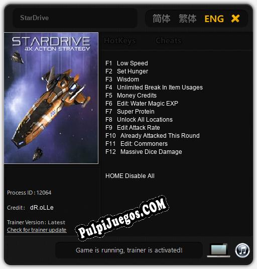 Entrenador liberado a StarDrive [v1.0.8]