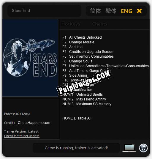 Entrenador liberado a Stars End [v1.0.7]