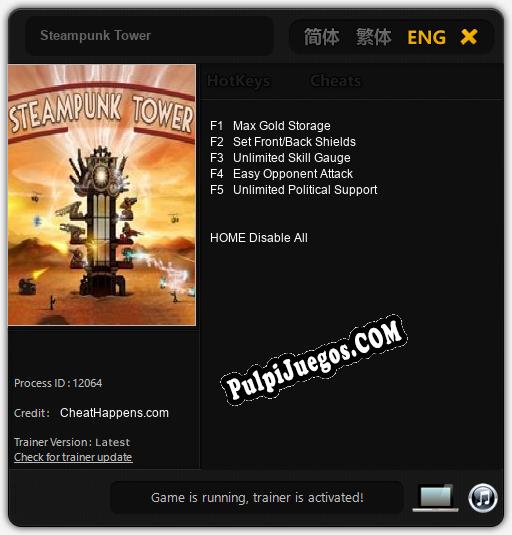 Entrenador liberado a Steampunk Tower [v1.0.2]