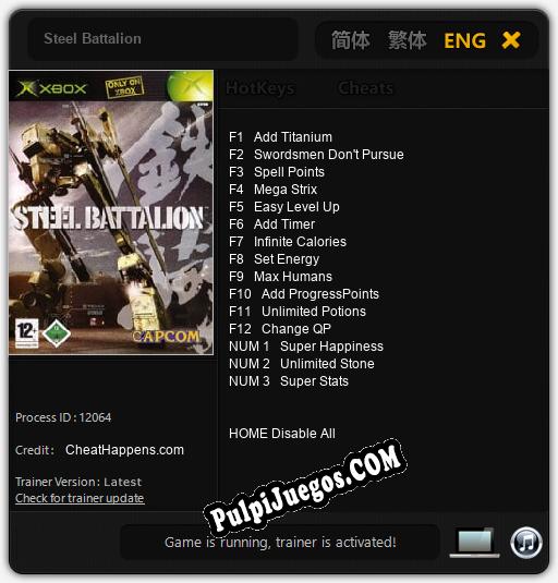 Steel Battalion: Cheats, Trainer +15 [CheatHappens.com]