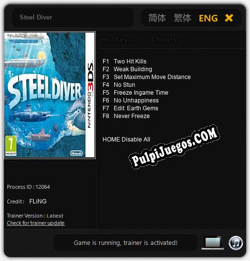 Entrenador liberado a Steel Diver [v1.0.2]