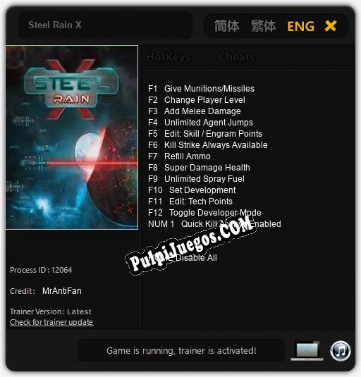 Steel Rain X: Cheats, Trainer +13 [MrAntiFan]