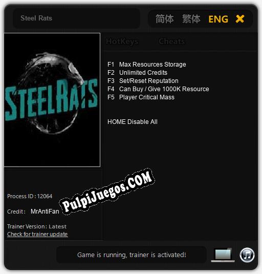 Entrenador liberado a Steel Rats [v1.0.5]