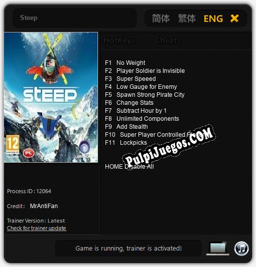 Entrenador liberado a Steep [v1.0.4]