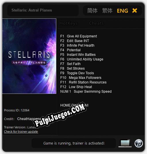 Stellaris: Astral Planes: Treinador (V1.0.73)