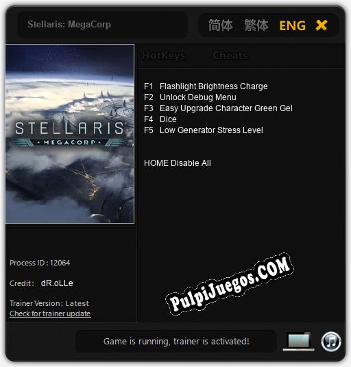 Stellaris: MegaCorp: Trainer +5 [v1.3]