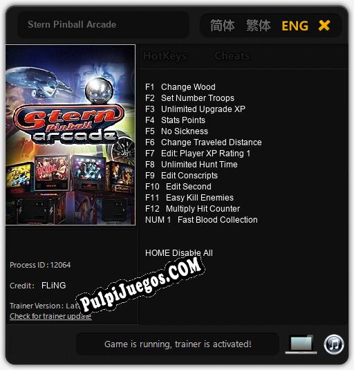 Stern Pinball Arcade: Cheats, Trainer +13 [FLiNG]