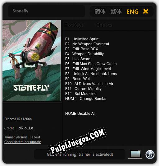 Entrenador liberado a Stonefly [v1.0.1]