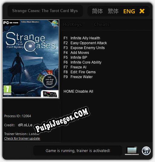 Strange Cases: The Tarot Card Mystery: Cheats, Trainer +9 [dR.oLLe]