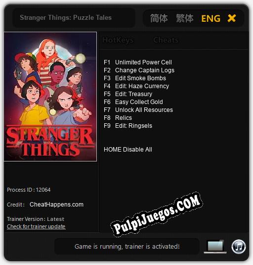 Stranger Things: Puzzle Tales: Trainer +9 [v1.2]