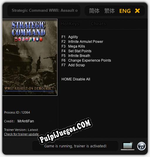 Strategic Command WWII: Assault on Democracy: Trainer +7 [v1.7]