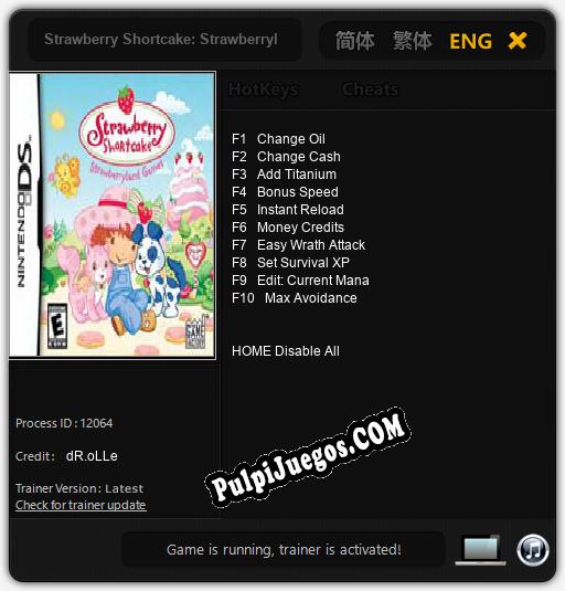 Entrenador liberado a Strawberry Shortcake: Strawberryland Games [v1.0.4]