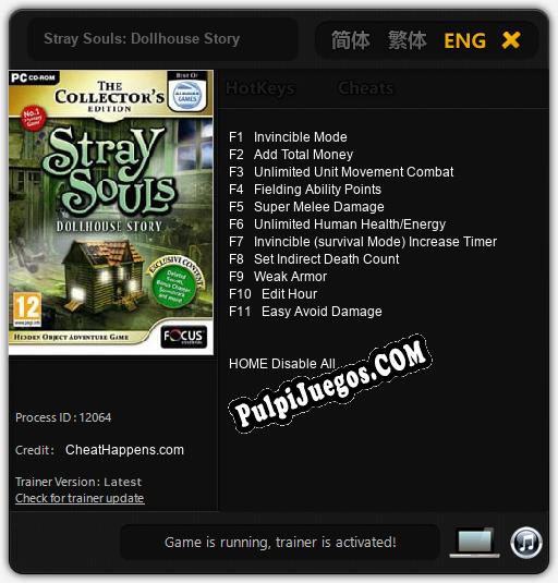 Stray Souls: Dollhouse Story: Cheats, Trainer +11 [CheatHappens.com]