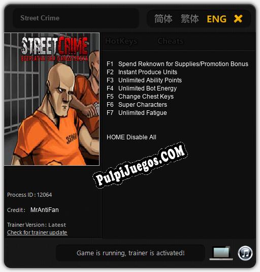 Street Crime: Trainer +7 [v1.1]