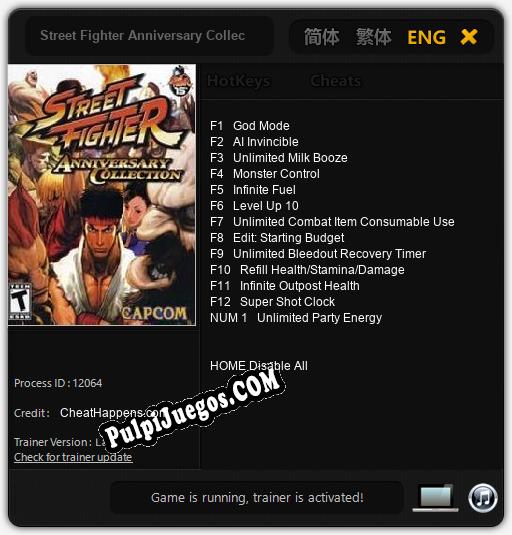 Street Fighter Anniversary Collection: Treinador (V1.0.12)