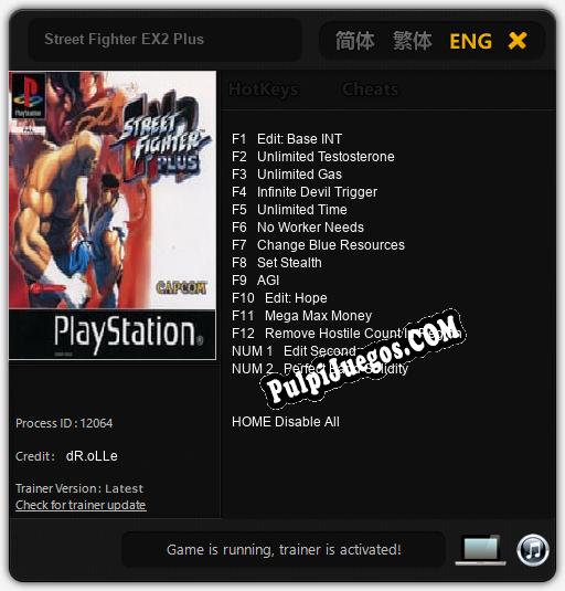 Entrenador liberado a Street Fighter EX2 Plus [v1.0.1]