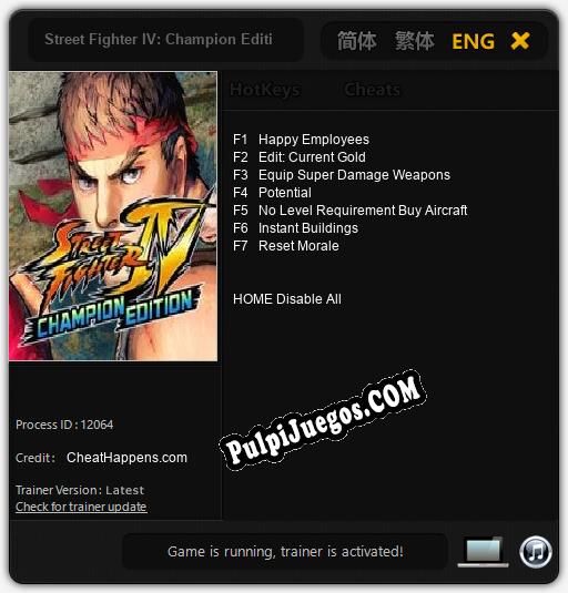 Street Fighter IV: Champion Edition: Treinador (V1.0.44)