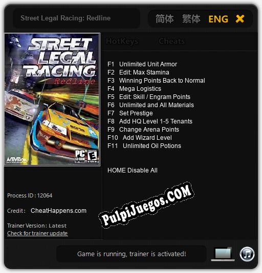 Entrenador liberado a Street Legal Racing: Redline [v1.0.4]