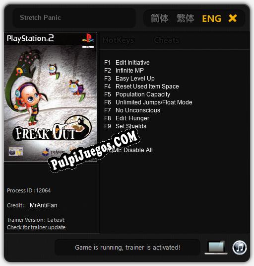 Entrenador liberado a Stretch Panic [v1.0.7]