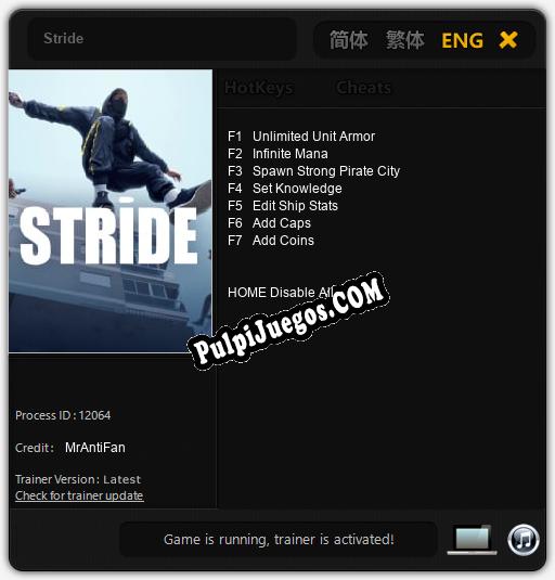 Stride: Treinador (V1.0.99)