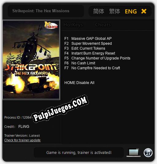 Strikepoint: The Hex Missions: Cheats, Trainer +7 [FLiNG]