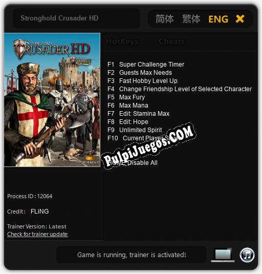 Stronghold Crusader HD: Cheats, Trainer +10 [FLiNG]