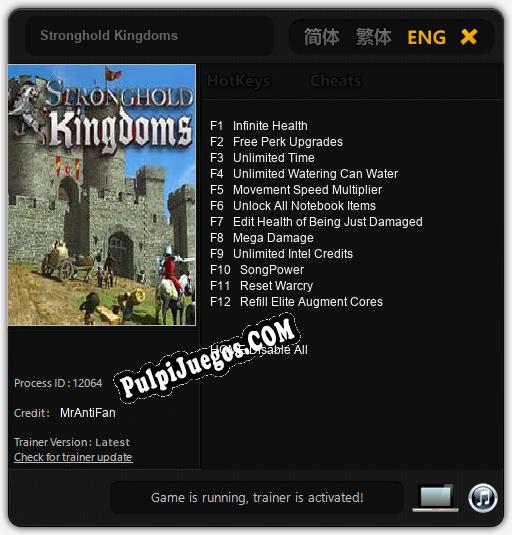 Stronghold Kingdoms: Trainer +12 [v1.9]