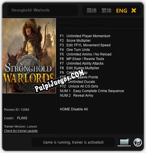 Stronghold: Warlords: Trainer +14 [v1.4]