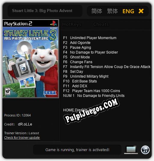 Stuart Little 3: Big Photo Adventure: Cheats, Trainer +13 [dR.oLLe]