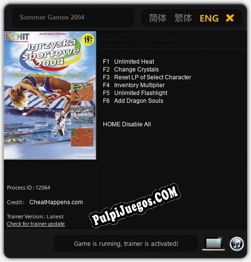 Summer Games 2004: Cheats, Trainer +6 [CheatHappens.com]