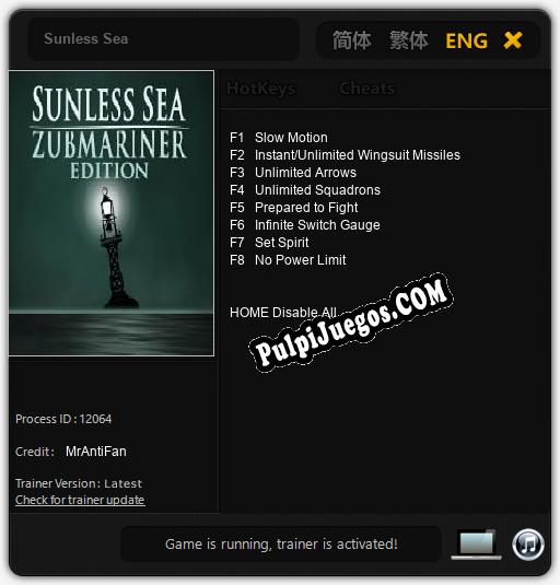 Sunless Sea: Treinador (V1.0.24)