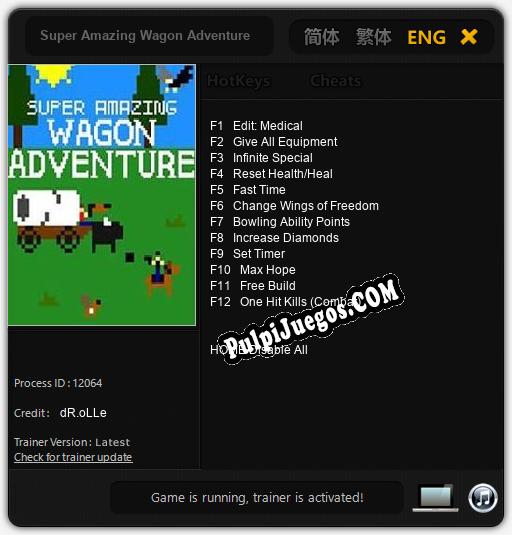 Entrenador liberado a Super Amazing Wagon Adventure [v1.0.4]