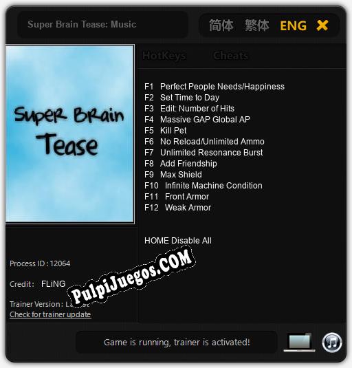 Super Brain Tease: Music: Treinador (V1.0.35)