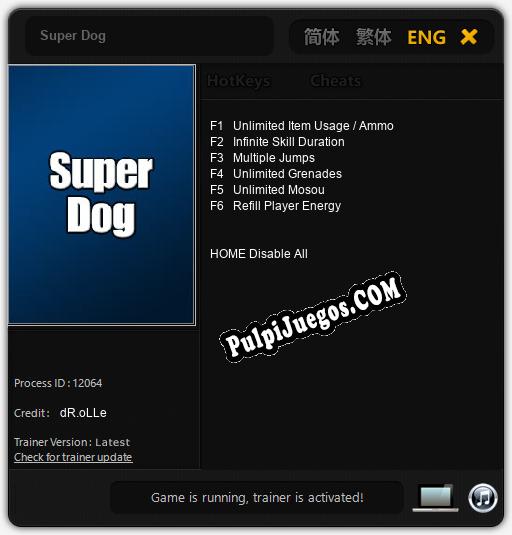 Entrenador liberado a Super Dog [v1.0.3]