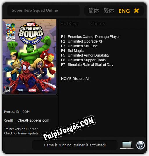 Entrenador liberado a Super Hero Squad Online [v1.0.8]