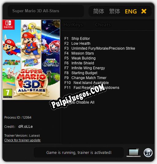 Entrenador liberado a Super Mario 3D All-Stars [v1.0.5]