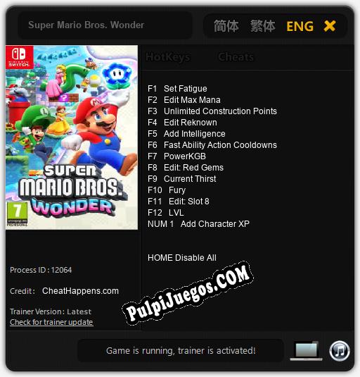 Super Mario Bros. Wonder: Cheats, Trainer +13 [CheatHappens.com]