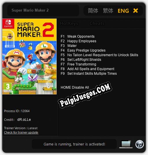 Super Mario Maker 2: Cheats, Trainer +9 [dR.oLLe]