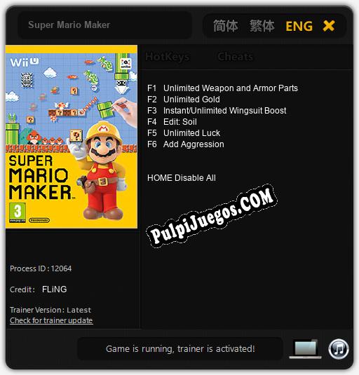 Super Mario Maker: Trainer +6 [v1.9]