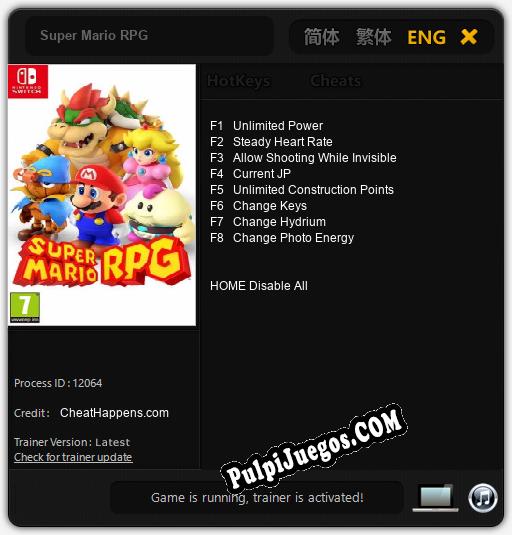 Super Mario RPG: Trainer +8 [v1.6]