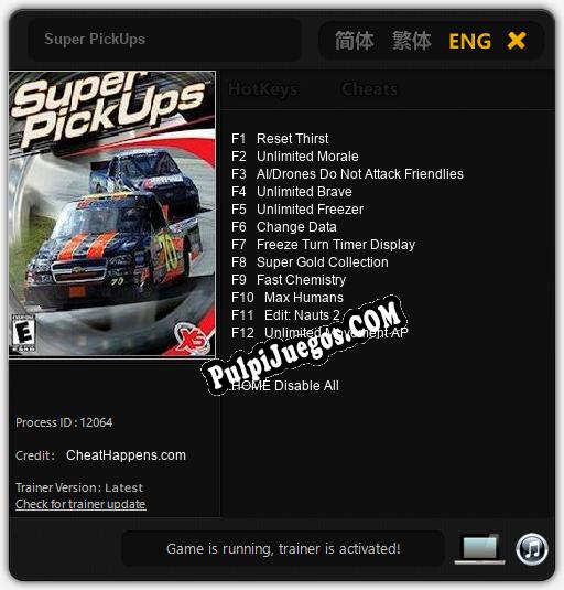 Super PickUps: Cheats, Trainer +12 [CheatHappens.com]