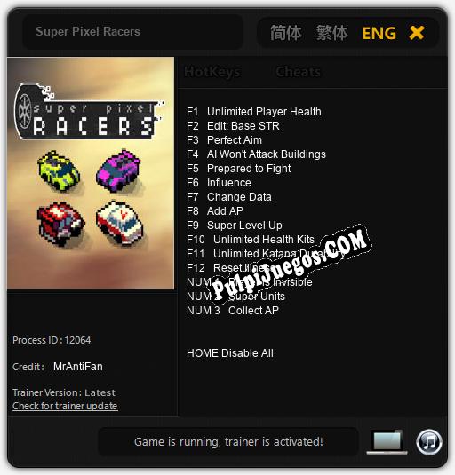 Entrenador liberado a Super Pixel Racers [v1.0.6]